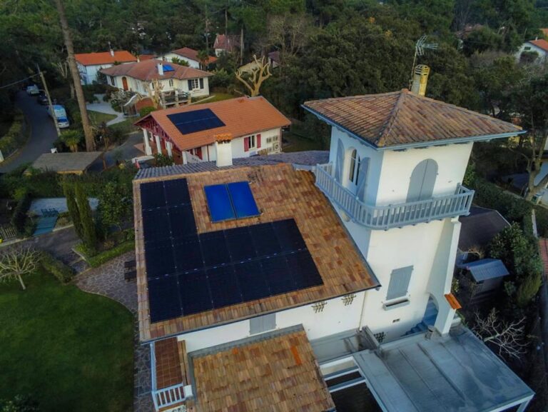 Installation photovoltaïque réalisée par ATSE : 6 kWc à Hossegor