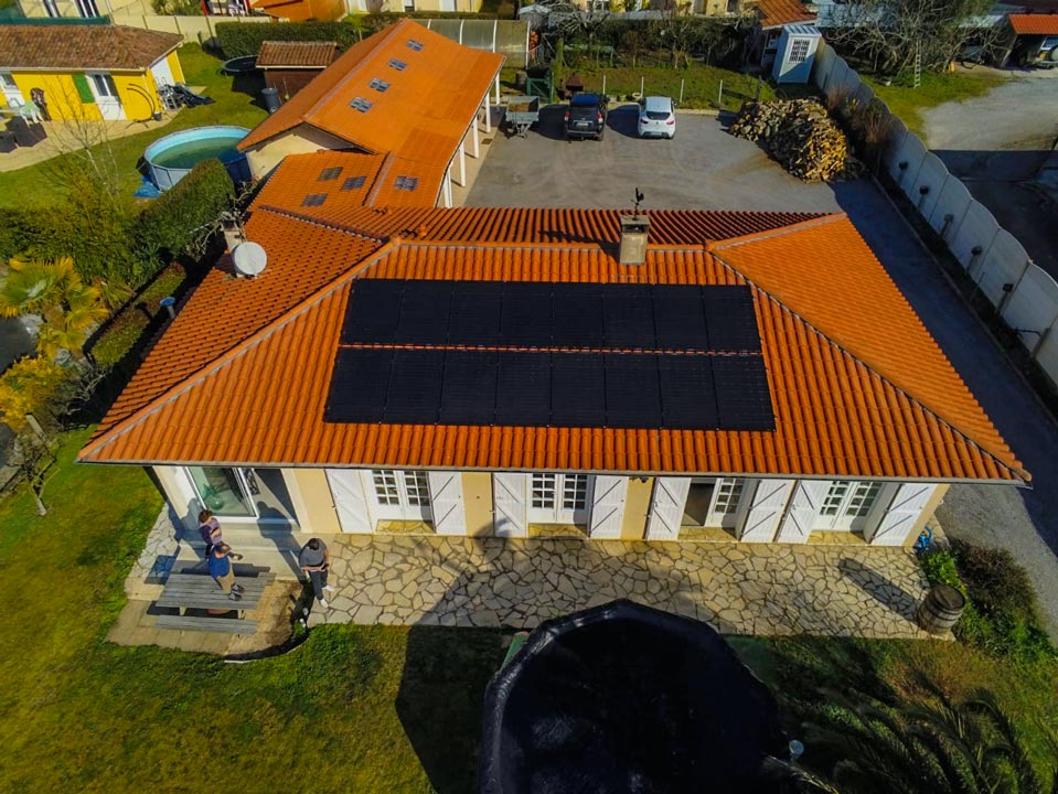 Installation photovoltaïque réalisée par ATSE : 6 kWc à Saint-Geours-de-Maremne